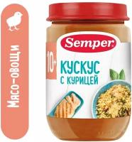 Semper - пюре кус-кус с курицей, 10 мес, 190 гр