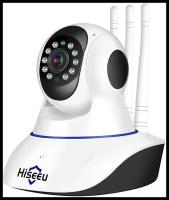 Поворотная IP камера (видеоняня) Hiseeu FH-1C 1080 P (P2P, WiFi, датчик движения, ИК, 1920*1080, 2МП, звук, запись, работа онлайн и без Интернета)