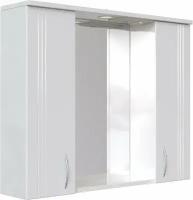 Зеркальный шкаф Sanstar Вольга 80 2/дв, белый