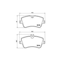 Колодки торм. для а/м Mercedes C (W203) (00-) диск. перед. 131x20 т/с TRW (PF 4272)