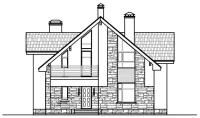 Проект дома Catalog-Plans-57-00I (182,62кв.м, 16,5x12,95м, газобетон 400)