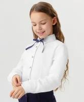Блуза Button Blue, размер 152, белый
