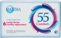 Контактные линзы Maxima 55 Comfort Plus 1 месяц R. 8.6 SPH -5.00