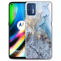 Дизайнерский силиконовый чехол для Motorola Moto G9 Plus Креатив дизайн