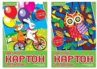 Набор цветного картона HOBBY TIME А4 (200 х 290 мм), 5 листов, 5 цветов 