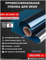 Серая солнцезащитная пленка для окон USB HPC GR GRAY 05 (рулон 1,52х3 метра) зеркальная пленка самоклеящаяся