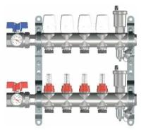 Группа коллекторов с расход. 9-вых нерж. С кранами 1