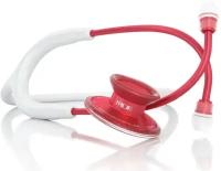 Облегченный стетоскоп Acoustica Deluxe (белый, красный)