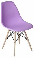 Стул пластиковый 622 Eames Lalic-60 Red&Black фиолетовый