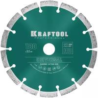 Диск алмазный сегментный по железобетону и бетону KRAFTOOL Universal 180х22 мм