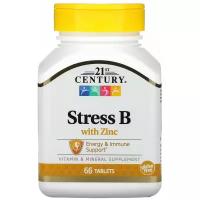 Витаминный комплекс с цинком 21st Century Stress B. 66 таблеток