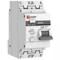 Дифференциальный автомат АД-32 1P-N 32А-100мА (хар. C, AC, электронный, защита 270В) 4,5кА EKF PROxima