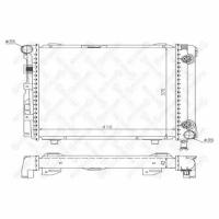 Радиатор системы охлаждения АКПП MB W124 2.0i/2.3i 84 STELLOX 1025890SX