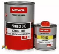Грунт акриловый Novol Protect 300 MS 4+1 Acrylic Filler черный 1 л. с отвердителем 0,25 л