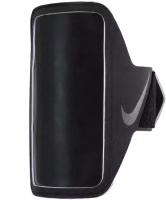 Чехол для телефона NIKE LEAN ARM BAND BLACK/BLACK/SILVER OSFM Унисекс N.000.1324.082. OS onesize