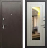 Дверь входная (стальная, металлическая) Сенатор Практик 3К с зеркалом 