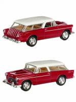 Металлическая машинка Kinsmart 1:40 «1955 Chevy Nomad» инерционная, бордовая KT5331D-4