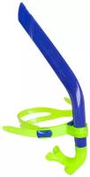 Дыхательный тренажер детский MadWave Pro Snorkel Junior, синий зеленый