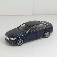 Металлическая машинка Welly BMW Series 5 535i БМВ 5 Серии, инерционная, цвет Синий