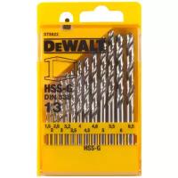 Набор cвёрл по металлу 1,5-6,5мм, 13шт, HSS-G DEWALT DT5922