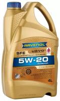Синтетическое моторное масло RAVENOL Super Fuel Economy SFE SAE 5W-20, 4 л