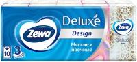 Носовые Платки Zewa Deluxe Design, 3 слоя, 10шт.Х 10