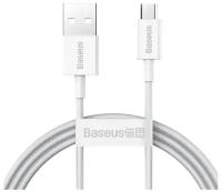 Кабель Baseus CAMYS-A02 Superior Series Fast Charging Data Cable USB to Micro USB 2A силиконовый 2m White