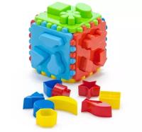 Развивающие игрушки для малышей Сортер Кубик логический большой