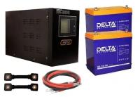 Инвертор (ИБП) Энергия Гарант-2000 + Аккумуляторная батарея Delta GX 12-55