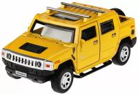 Машина Hummer H2 Pickup 12 см желтая металл инерция Технопарк HUM2PICKUP-12-YE