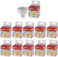 Лампа Светодиодная OSRAM 5W=50W 220V Софит MR16 GU5.3 400Лм угол 110° 4000К, уп. 10шт