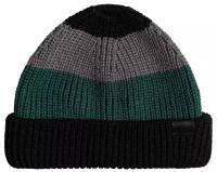 Шапка Quiksilver Stripe Beanie, черный, серый