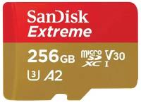 Карта памяти MicroSDXC 256GB SanDisk Extreme A2 V30 UHS-I U3 (190/130 Mb/s)