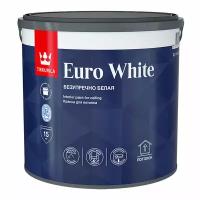 TIKKURILA EURO WHITE Безупречный потолок, краска для потолка, глубокоматовая, белая (2,7л)