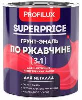 PROFIILUX SUPERPRICE Грунт-эмаль по ржавчине 3 в 1 черная 1,9 кг