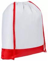 Рюкзак сумка мешок для сменной обуви сменки школьный детский Classna белый с красным