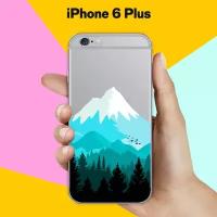 Силиконовый чехол на Apple iPhone 6 Plus Снежная гора / для Эпл Айфон 6 Плюс