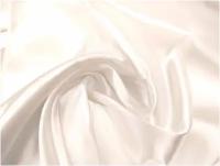 FS Ткань Атлас белый длина 1 м шир 150см производство Турция