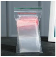 Пакеты Zip Lock 4х6 см 100 шт с застежкой Зип Лок для упаковки хранения заморозки с замком зиплок гриппер 4 на 6