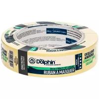 Малярная лента Blue Dolphin Masking Tape, желтая, 30мм х 50м