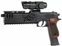 Пистолет с оптическим прицелом SP3-83 в коробке / игрушечное оружие