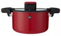 Кастрюля-скороварка из нержавеющей стали Xiaomi Huo Hou Stainless Steel Pressure Cooker Red