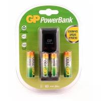 Устройство зарядное GP PowerBank PB330 + 4 аккумуляторные батареи 2А/3А