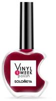 Solomeya Лак для ногтей One Week Vinyl Polish, 13 мл, Burgundy №19