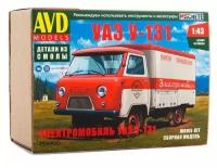 Сборная модель AVD Электромобиль УАЗ У-131, 1/43, 1536AVD