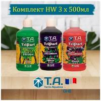 Комплект удобрений GHE Flora Series HW (Terra Aquatica TriPart) 3 шт по 500 мл для жесткой воды