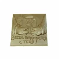 Подарочная шоколадная плитка Frade/Фраде - Плитка Подснежники (вес-88г) (молочный)