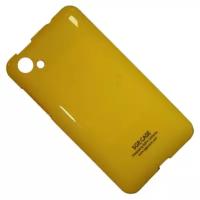 Чехол для HTC One SC (T528D) задняя крышка пластик лакированный SGP Case Ultra Slider <желтый>
