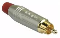 Amphenol ACPRSRD - Разъем RCA серый, с красным кольцом