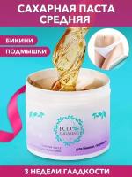 Ecosugaring Экошугаринг Сахарная паста для шугаринга и депиляции средняя (Pro 2) 200 грамм